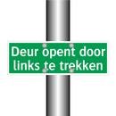 Deur opent door links te trekken & Deur opent door links te trekken