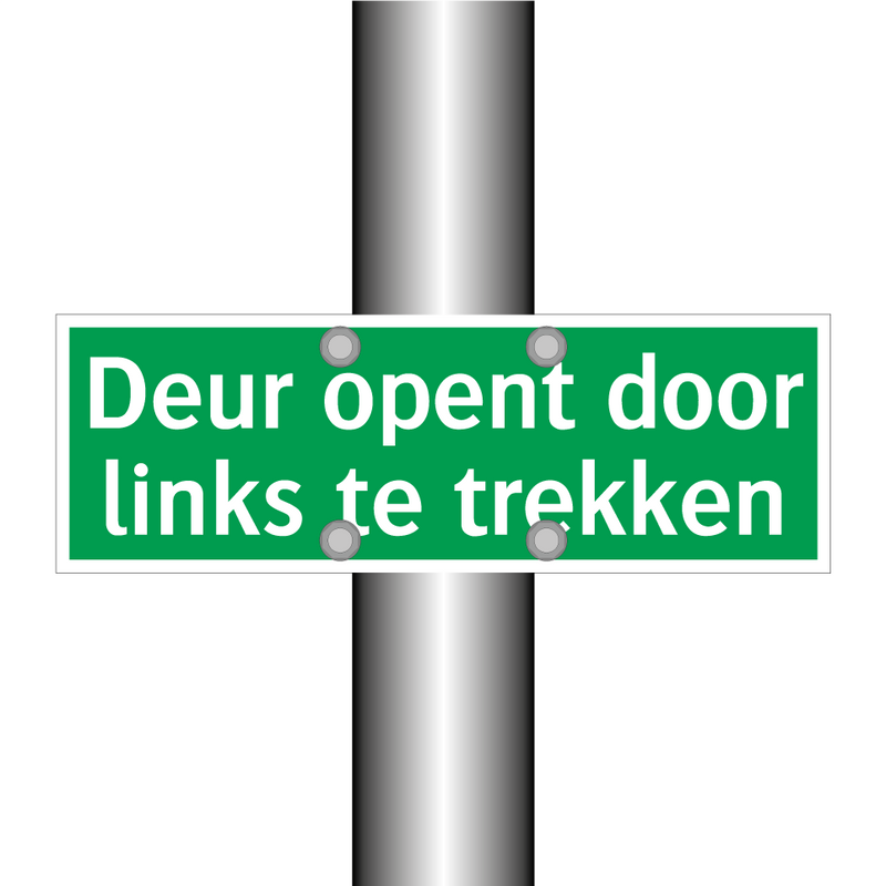 Deur opent door links te trekken & Deur opent door links te trekken