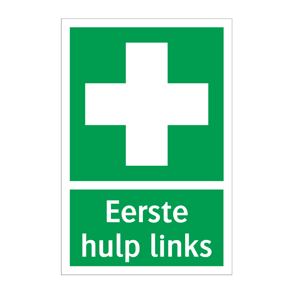 Koop Eerste hulp links bord | SignOnline | NL-E910