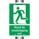 Houd de nooduitgang vrij & Houd de nooduitgang vrij & Houd de nooduitgang vrij