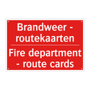 Brandweer - routekaarten - Fire department - route cards