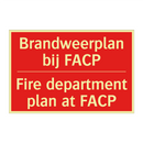 Brandweerplan bij FACP - Fire department plan at FACP