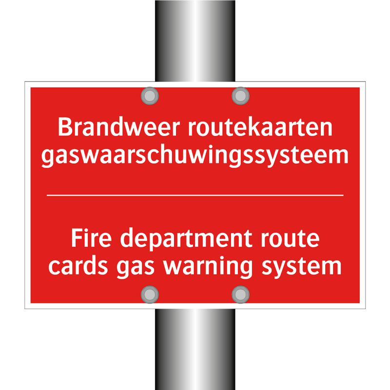 Brandweer routekaarten gaswaarschuwingssysteem /.../ - Fire department route cards gas warning /.../