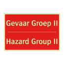 Gevaar Groep II - Hazard Group II