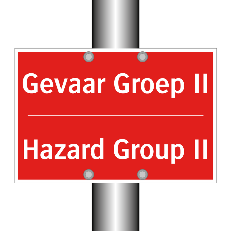 Gevaar Groep II - Hazard Group II