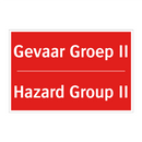 Gevaar Groep II - Hazard Group II