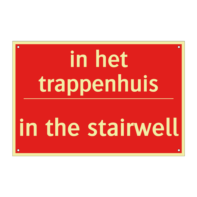 in het trappenhuis - in the stairwell