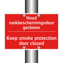 Houd rookbeschermingsdeur gesloten - Keep smoke protection door closed