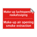 Make-up luchtopening rookafzuiging - Make-up air opening smoke extraction