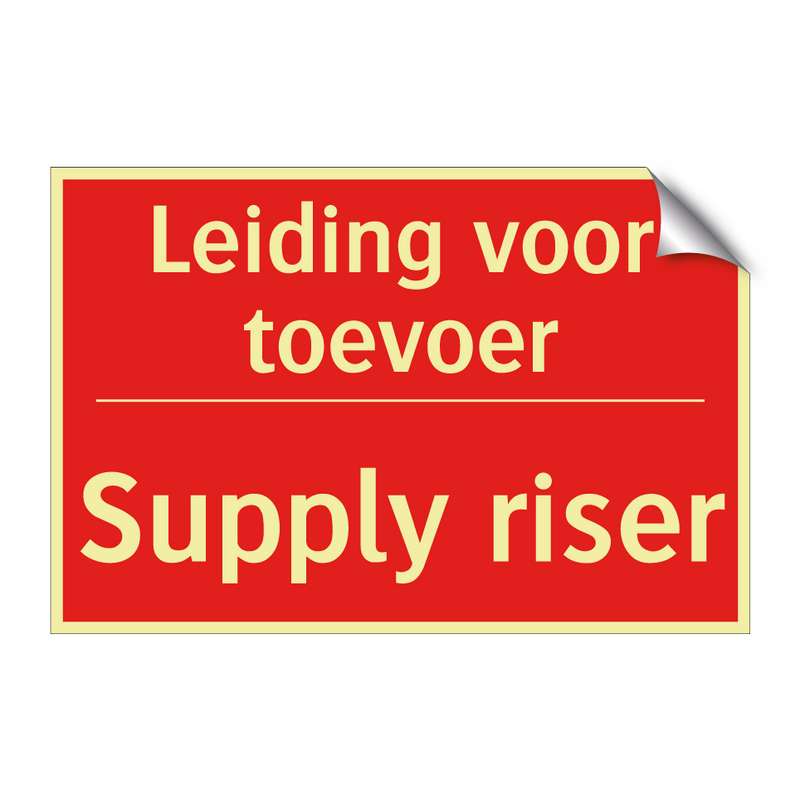Leiding voor toevoer - Supply riser
