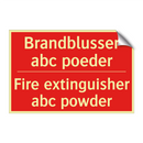 Brandblusser abc poeder - Fire extinguisher abc powder