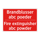 Brandblusser abc poeder - Fire extinguisher abc powder