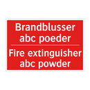 Brandblusser abc poeder - Fire extinguisher abc powder