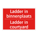 Ladder in binnenplaats - Ladder in courtyard