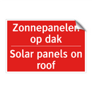 Zonnepanelen op dak - Solar panels on roof