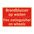 Brandblusser op wielen - Fire extinguisher on wheels