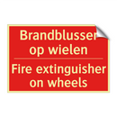 Brandblusser op wielen - Fire extinguisher on wheels