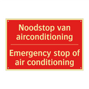 Noodstop van airconditioning - Emergency stop of air conditioning