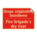 Droge stijgleiding brandweer - Fire brigade's dry riser