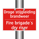 Droge stijgleiding brandweer - Fire brigade's dry riser