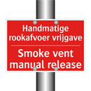 Handmatige rookafvoer vrijgave - Smoke vent manual release