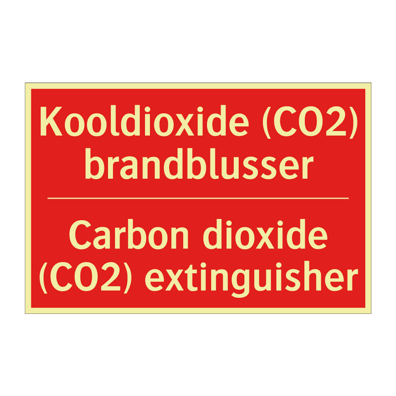 Kooldioxide (CO2) brandblusser - Carbon dioxide (CO2) extinguisher