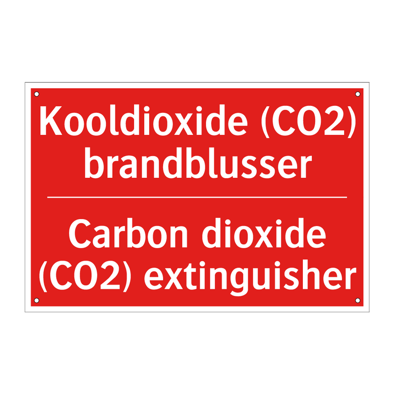 Kooldioxide (CO2) brandblusser - Carbon dioxide (CO2) extinguisher