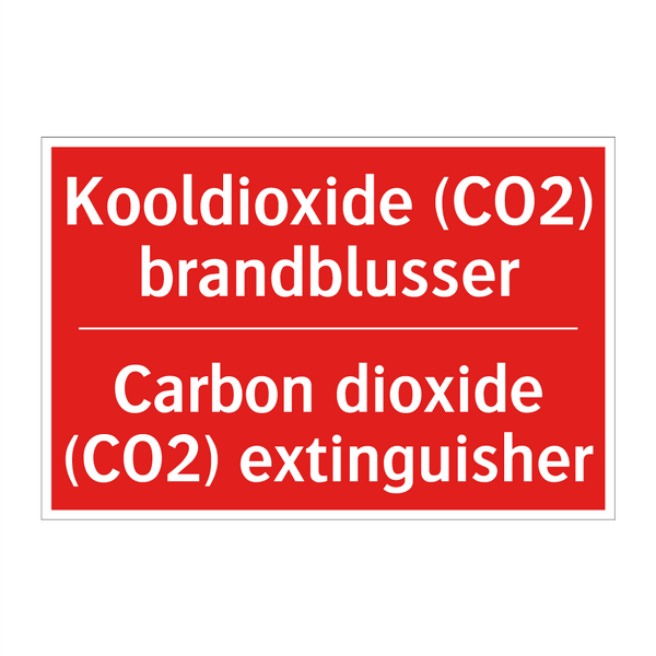 Kooldioxide (CO2) brandblusser - Carbon dioxide (CO2) extinguisher