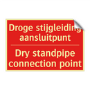 Droge stijgleiding aansluitpunt - Dry standpipe connection point