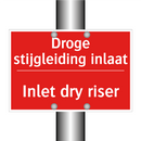 Droge stijgleiding inlaat - Inlet dry riser