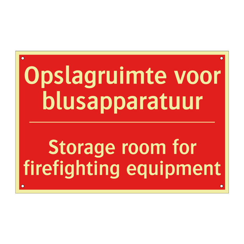 Opslagruimte voor blusapparatuur - Storage room for firefighting equipment