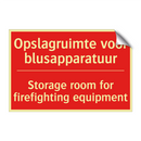 Opslagruimte voor blusapparatuur - Storage room for firefighting equipment