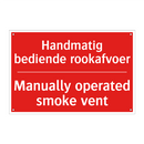 Handmatig bediende rookafvoer - Manually operated smoke vent
