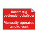Handmatig bediende rookafvoer - Manually operated smoke vent