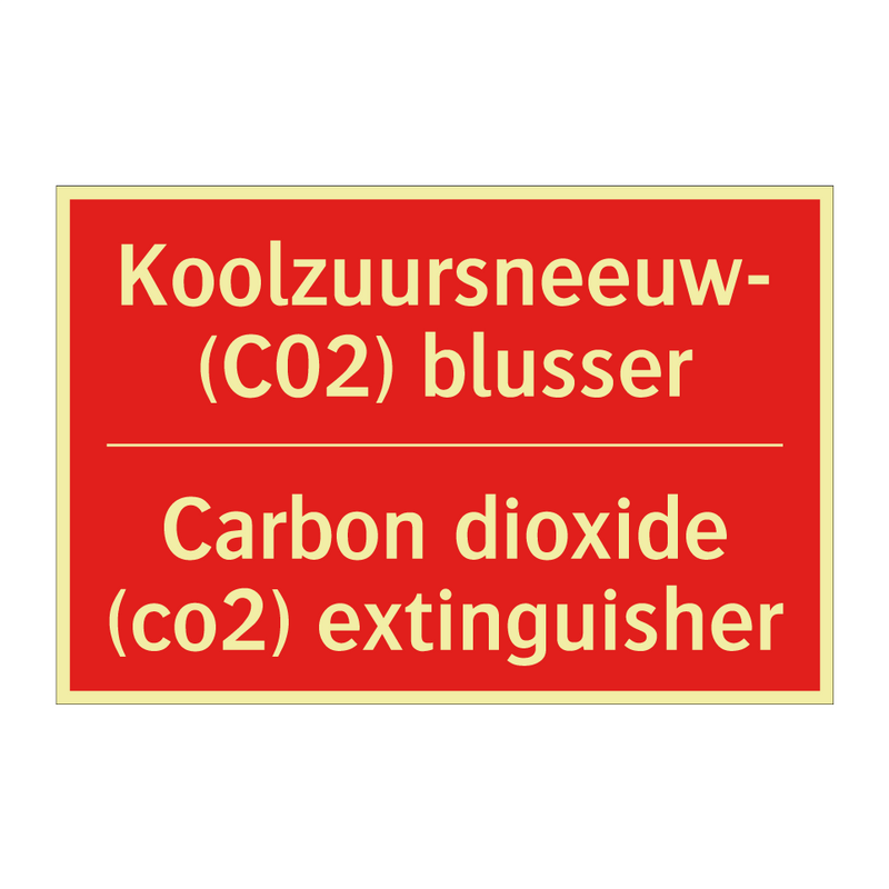 Koolzuursneeuw- (C02) blusser - Carbon dioxide (co2) extinguisher