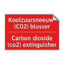 Koolzuursneeuw- (C02) blusser - Carbon dioxide (co2) extinguisher