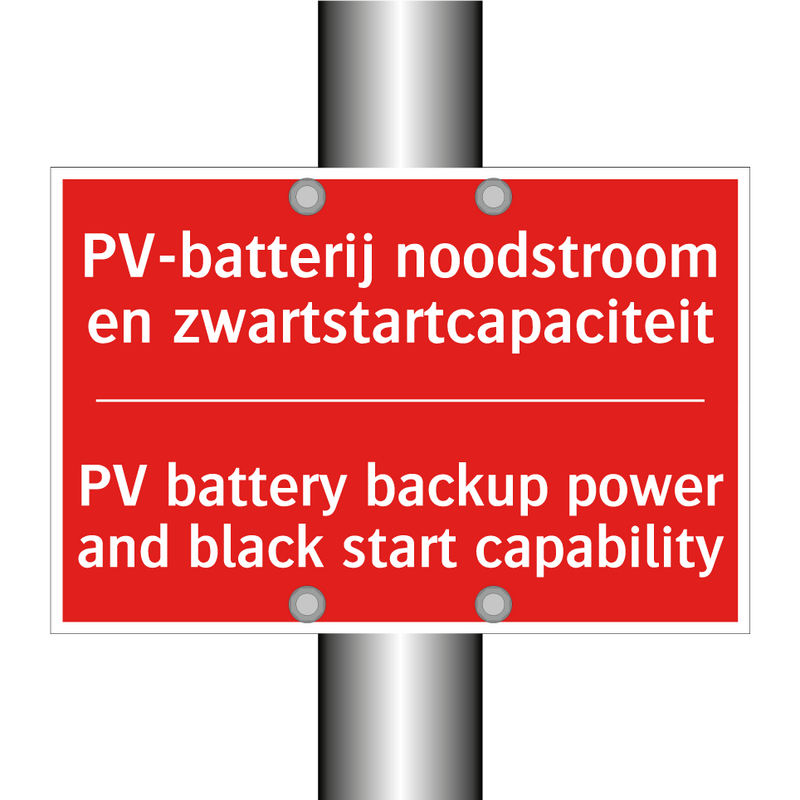PV-batterij noodstroom en zwartstartcapaciteit /.../ - PV battery backup power and black start /.../