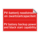 PV-batterij noodstroom en zwartstartcapaciteit /.../ - PV battery backup power and black start /.../