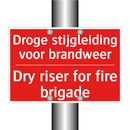 Droge stijgleiding voor brandweer - Dry riser for fire brigade