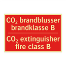 CO₂ brandblusser brandklasse B - CO₂ extinguisher fire class B
