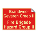 Brandweer Gevaren Groep II - Fire Brigade Hazard Group II