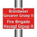 Brandweer Gevaren Groep II - Fire Brigade Hazard Group II