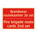 Brandweer routekaarten 2e set - Fire brigade route cards 2nd set