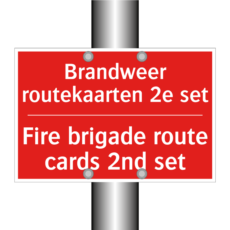 Brandweer routekaarten 2e set - Fire brigade route cards 2nd set