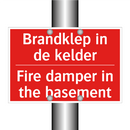 Brandklep in de kelder - Fire damper in the basement