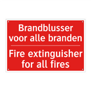 Brandblusser voor alle branden - Fire extinguisher for all fires