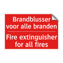 Brandblusser voor alle branden - Fire extinguisher for all fires