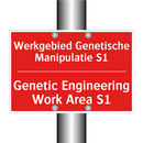 Werkgebied Genetische Manipulatie S1 - Genetic Engineering Work Area S1