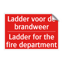 Ladder voor de brandweer - Ladder for the fire department