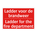 Ladder voor de brandweer - Ladder for the fire department